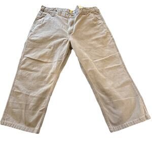 Men’s 40x32 Gray Carhartt Relaxed Fit Canvas Pants RN 14806